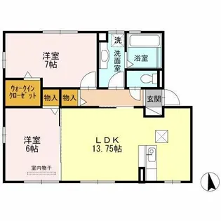 フォレスタ B【102号室】の間取り