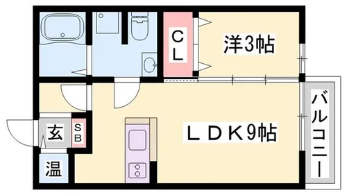 石がけ五番館【1階】の間取り