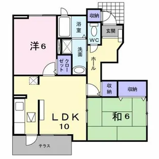 ペニーレーン茨木【1階】の間取り