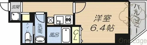 IBERIS COURT【10階】の間取り