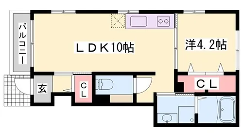 サンセール4【101号室】の間取り