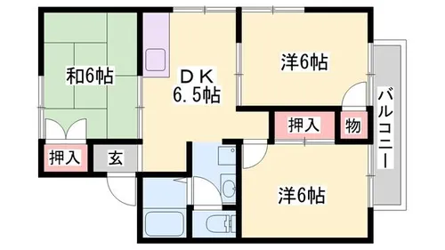 第3ハイランド【202号室】の間取り