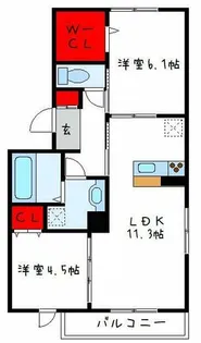 プレジール【2階】の間取り