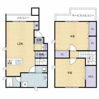 Casa feliz平野東【202M号室】の間取り