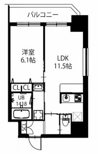 スプランディッド安土町【12階】の間取り