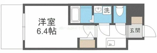 エスリードレジデンス大阪谷町ザ・マークス【8階】の間取り