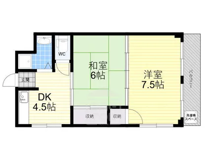 中井マンション【4階】の間取り