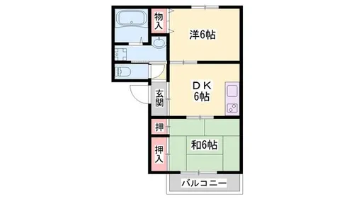 グランビア【201号室】の間取り