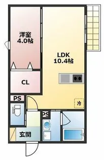 フルーム【103号室】の間取り