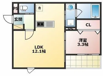 フルーム【301号室】の間取り