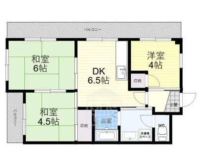 フルールハイツ【3階】の間取り