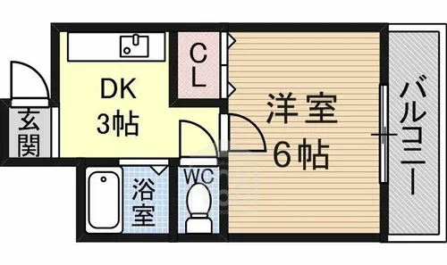 ディアコート舟木【2階】の間取り