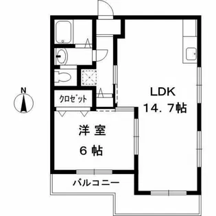 グレース仁川【301号室】の間取り