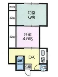 伊伝居ハウス【101号室】の間取り