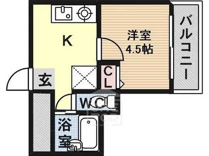 イーズ南春日丘【4階】の間取り