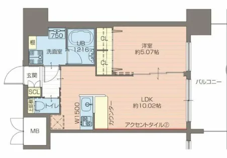プレジオ都島ASIAN【12階】の間取り