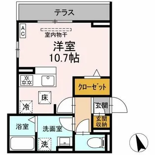 ビューハウス77【101号室】の間取り