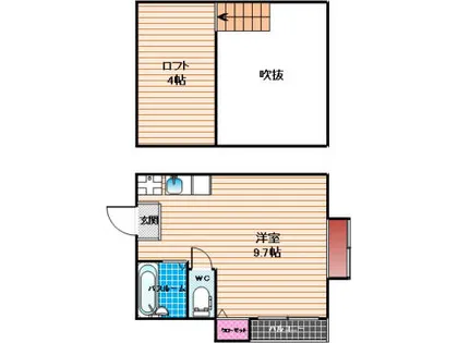 ESコーポ【101号室】の間取り