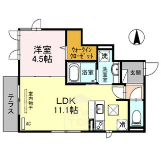 モン シェモワ【2階】の間取り
