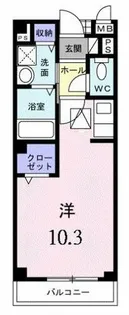 ボナール津久野【1階】の間取り