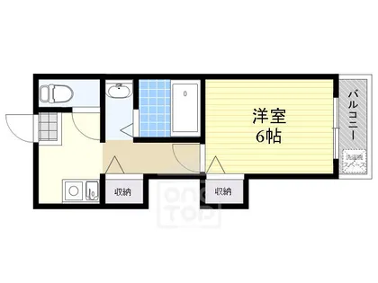 マンションナンバセブン【3階】の間取り