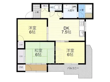 山勘マンション【1階】の間取り