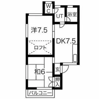 プランドゥ大野城【201号室】の間取り