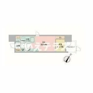 セレニテ神戸駅前アリエ【9階】の間取り