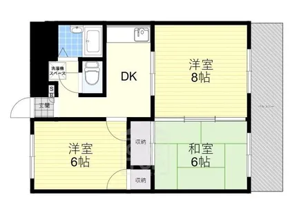ファミール北野【3階】の間取り
