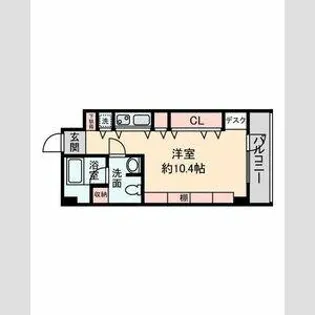 S‐FLATⅡ【204号室】の間取り