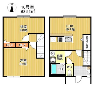 DUPLEST YM 大橋【10号室】の間取り