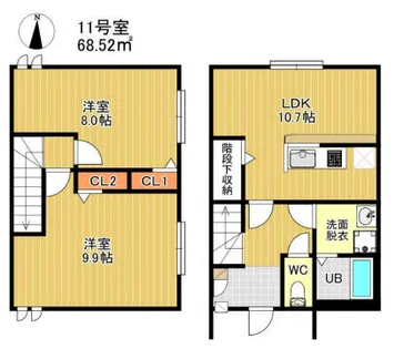 DUPLEST YM 大橋【11号室】の間取り