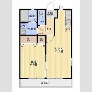 フオーリーブス【1階】の間取り