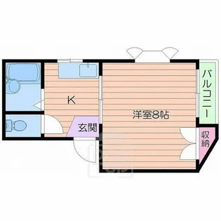 ハイツ リバード【3階】の間取り