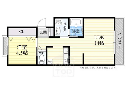 マンション東岡【3階】の間取り