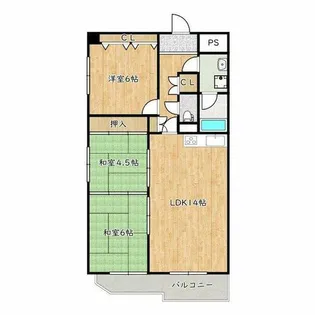 3LDKの間取り画像