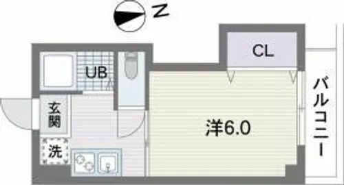 メゾン・ド・ウエストB【1階】の間取り