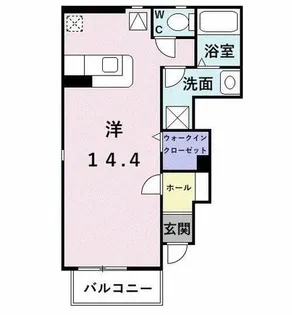メゾンカルムⅡ【1階】の間取り
