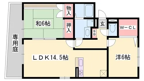 ロイヤルグレース花田C棟【101号室】の間取り