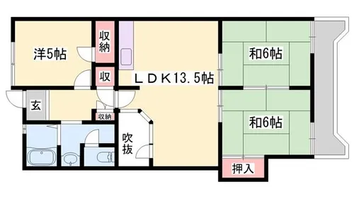 ウエストハウス2【3003号室】の間取り