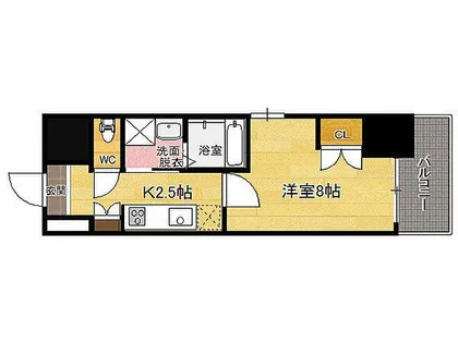 CLUB ORIENTNo.103【13階】の間取り