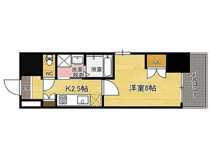 CLUB ORIENTNo.103【13階】の間取り