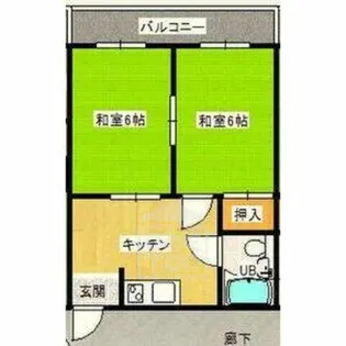 プレアール摂津鳥飼2【2階】の間取り