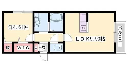 クロス52【101号室】の間取り