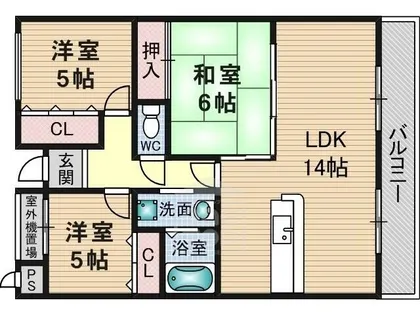 メゾンプルミエール【4階】の間取り