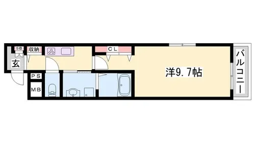 アリュール【101号室】の間取り