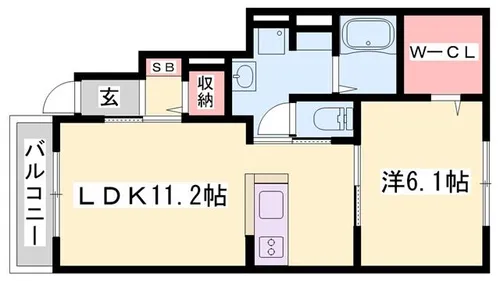 メゾンSK3【103号室】の間取り