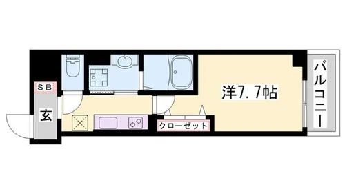 ジュエル3【102号室】の間取り