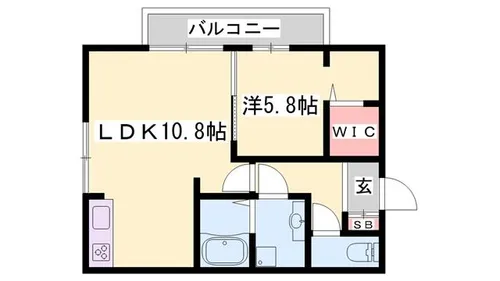 D‐PLACE駅南大路【305号室】の間取り
