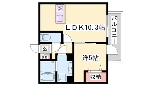 D‘s駅南大路【302号室】の間取り